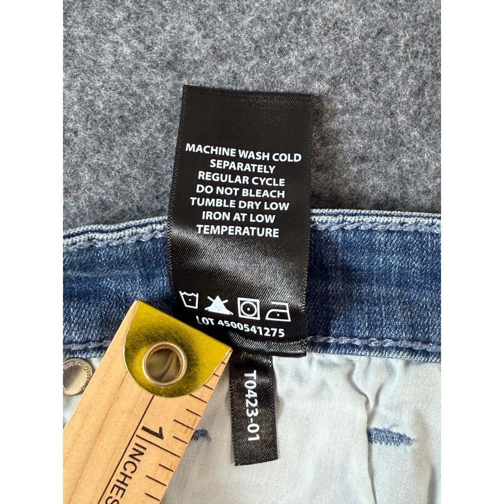 Buffalo David Bitton Alyssa Straight Leg Women 8/29 Blue NWT High Rise Stretch - Picture 6 of 10